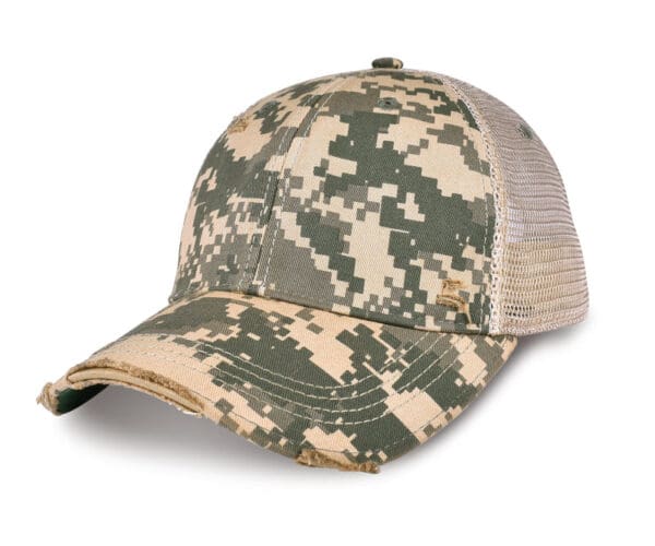 ODM Distressed 6 Panel Hat - Image 6